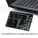 1*Mini PCI-E B/M-KEY M.2 NGFF & 2.5" mSATA SSD to SATA 3.0 Converter III To G3E5