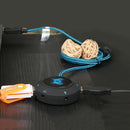 For PC Laptops S2 4 Port USB Sound Card HUB Mic Adapter External Audio Converter