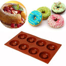 1* Donut Mould Muffin Cupcake NonStick Doughnut Mold Silicone Baking Pan L4N7