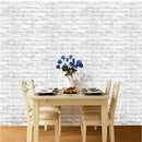 Self-Adhesive Tile Wallpaper Wall Panels DIY White Brick Style Wall Stickers for