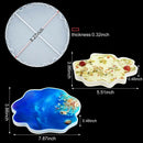 3 Pieces Silicone Coasters Mold Irregular Coaster Molds Epoxy Casting Mold  O2Q2