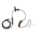 Anti-Radiation Mono Earphones 3.5mm Stereo Acoustic Tube Earpiece