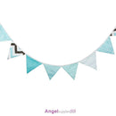 Flags Cotton Lace Banner Bunting Garland Pennant Wedding Birthday Party Decor