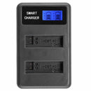 AHDBT-401 LCD Dual Port USB Battery Charger for GoPro Hero 4 Action Camera