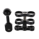 Underwater Ball Clamp Easy Releasing Mounting and Moving Around Clamp for Scuba
