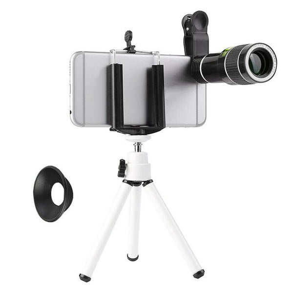 20X Telescope Zoom Mobile Phone Camera Lens, External Monocular, Clip On Type