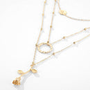 Unisex Necklace Multi-layer Cross Love Pendant Choker Punk Street Jewelry