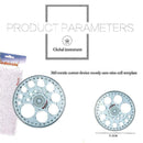 360 Degree Full Circle Plastic Protractor Angle Finder Measuring Ruler Temp I6E7