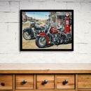 5D DIY Full Drill Square Diamond Painting Motorcycle Cross Stitch Embroider