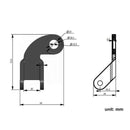 Bike Trailer Hitch Linker Attachment Connector with Quick Release Lock Adapter