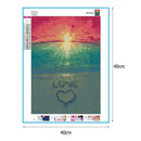 5D DIY Full Drill Diamond Painting Sunset Cross Stitch Embroidery Mosaic