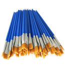 Paint Brushes Set 50 Pcs Kids Nylon Flat Hair Small Oil Watercolor Artist P