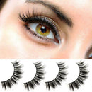 Human Hair Flutter Wispy False Eyelashes Like Red Cherry w Y0O5