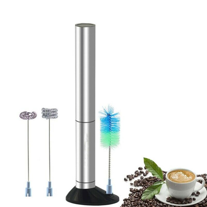 Stainless Steel Electric Handheld Milk Frother Foamer Whisk Mixer Egg Beate T6N1