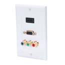 Hdmi Vga 3 Rca Panel Composite Three In One Integrated Multimedia Wall Pane
