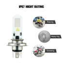1pcs H4 3030 6370k Car COB LED Conversion Headlight Bulb White Hi/Lo Beam