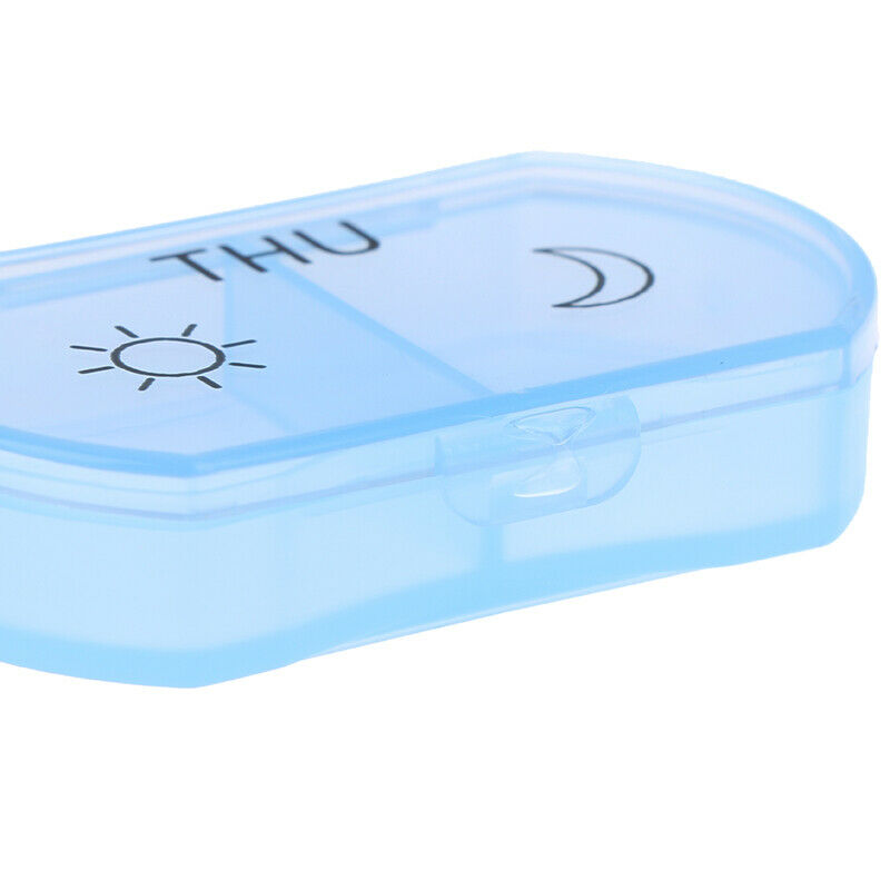 Portable Medicine Weekly Storage Pill 7 Day Tablet Sorter Box Container Case Gw
