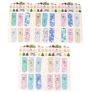 6pcs/set Colored flowers magnetic bookmarks stationery double sided bookmark 3C