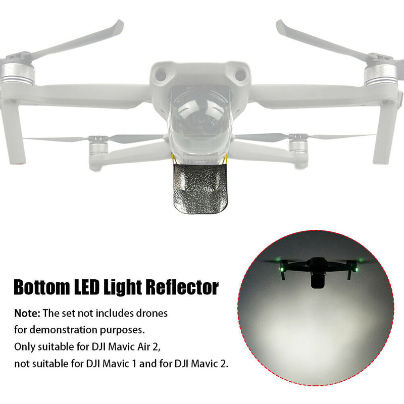 Easy Install Searchlight Bottom LED Light Reflector for DJI Mavic Air 2 Drone