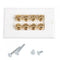 Speaker Cable Wall Plate - 8 Banana Plug
