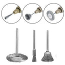 36PC Brass Wire Wheel Brushes Set Kit Accessories for Rotary Tools