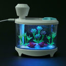 460ml Air Humidifier USB Spray LED Night Light Fish Tank Decor(White)