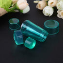 DIY Double Head Clear Silicone Nail Art Seal Stamper+Seal Template with Lid