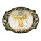 Men Classic Belt Buckle Western Cowboy Cowgirl Engraved Jean Belt