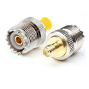 2pcs SMA Female to UHF Female RF Connector Adapter SO239 Converter
