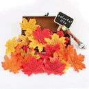 3 Color 300 PCS Artificial Cloth Maple Leaves Multicolor Autumn Fall Leaf F H6S3