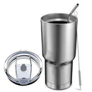 Stainless Steel Tumbler Cup with Lid Straw 30 Oz Double Wall Vacuum Flask I Q2A5