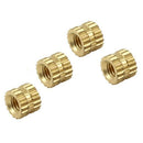 M3 x 3mm x 4mm Brass Injection Molding Knurled Threaded Insert Nuts(500pcs) P4K9