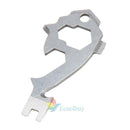 20 In 1 Stainless Screwdriver Wrench Keychain Survival EDC Pocket Multi Tool Kit