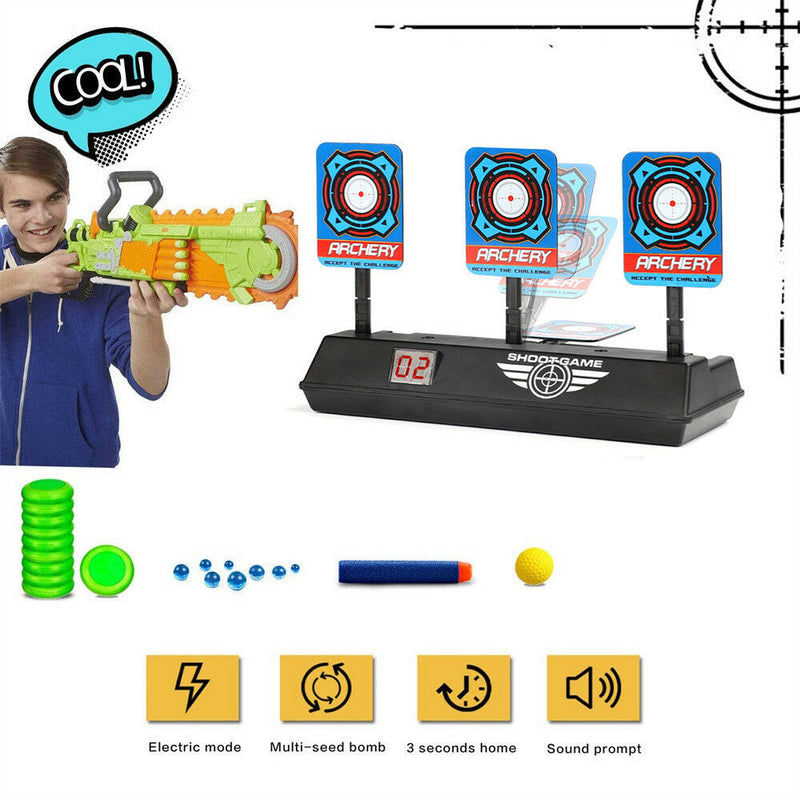 Auto-Reset Intelligent Light Sound Effect Scoring Targets Toys Gift For Children