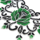 Embroidered floral lace neckline neck collar trim clothes sewing applique OZ