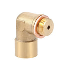 M18 X 1.5 O2 Oxygen Sensor Extender 90 Degree Angled Bung Extension Spacer Brass