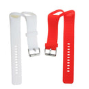 2x Silicone Wrist Band Watch Strap Holder Buckle For Polar A360 Red + White