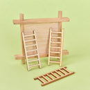 3 pcs Mini Ladder Wood Craft Micro Landscape Ornament Fairy Garden Miniatu%!