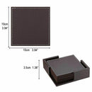 Coasters For Drinks,Leather Coasters Set With Holder Set Of 6,Protect Furni Y4J3