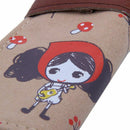 Pencil case is big capacity canvas contracted coils of pencil bags girl lov