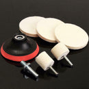 New 8Pcs Car Glass Scratch Removal Tool Cerium Oxide Powder + Polishing Pads