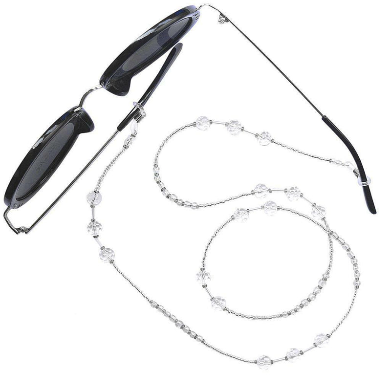 New Clear Beaded Beads Eyeglass Reading Glasses Chain Holder Rope for Sport