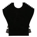 2x Black Velvet Necklace Pendant Jewellery Display Stand Show Case Holder X8H8