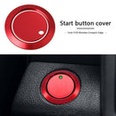 Red Metal Engine Start Stop Button Cover + Ring for Ford F150 F-150 Mondeo