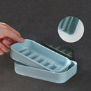 Flexible Bathroom Soap Dish Storage Holder Rack Soapbox Plate Tray Drain TGI