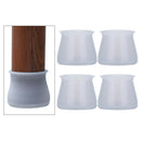 4pcs Silicone Chair Leg Caps Feet Cover Pads Furniture Table Floor Protectors