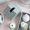 Tissue Box Holder Organizer House Shaped for Hotel Cafeteria Hotel Gray