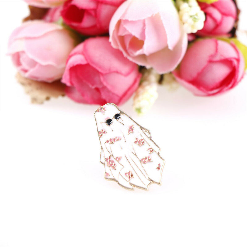 Dubai Enamel Pin Arabian flower white robe sunglasses Brooch Backpack-Pins Badge