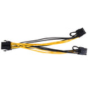 1Pc 8-pin to dual 8 pin 2x (6pin+2Pin) graphic video card power splitter cabl 3C