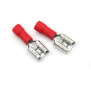 20Pcs 6.3mm Insulated Female Spade Terminal Crimp Wire Connector 22-18AWG Red Z